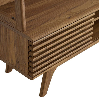 Grana TV Stand Entertainment Center in Walnut