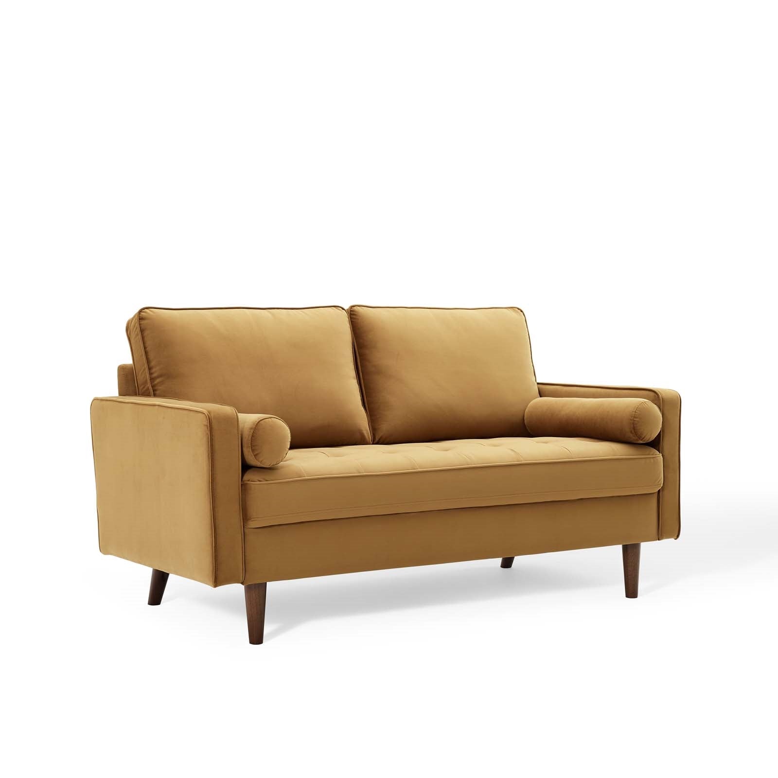 Logan Performance Velvet Loveseat