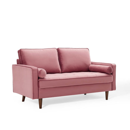 Logan Performance Velvet Loveseat