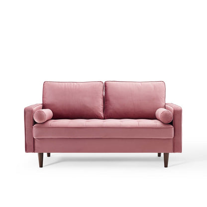 Logan Performance Velvet Loveseat
