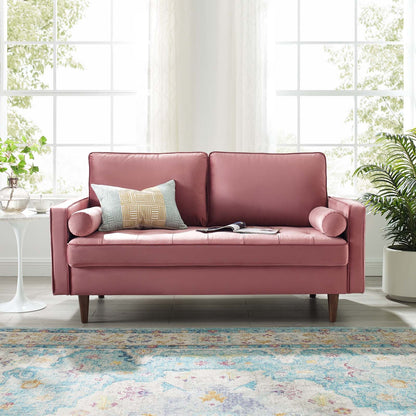 Logan Performance Velvet Loveseat