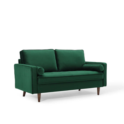 Logan Performance Velvet Loveseat