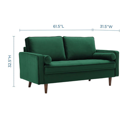 Logan Performance Velvet Loveseat