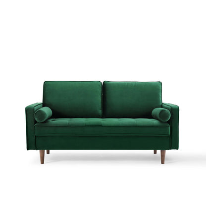 Logan Performance Velvet Loveseat