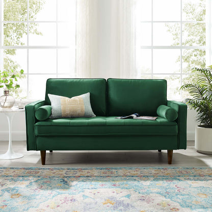 Logan Performance Velvet Loveseat