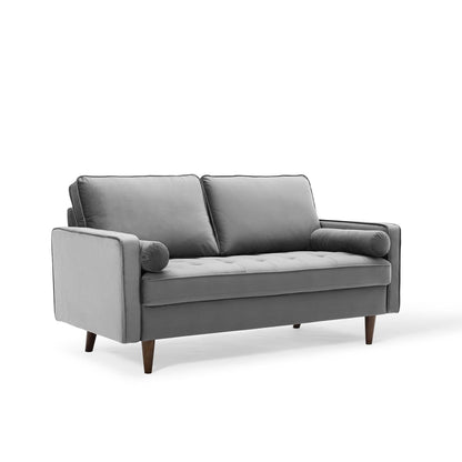 Logan Performance Velvet Loveseat