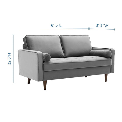 Logan Performance Velvet Loveseat