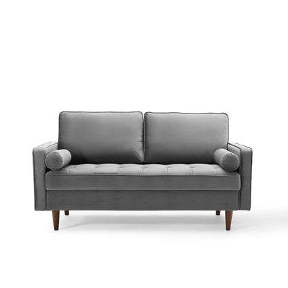 Logan Performance Velvet Loveseat