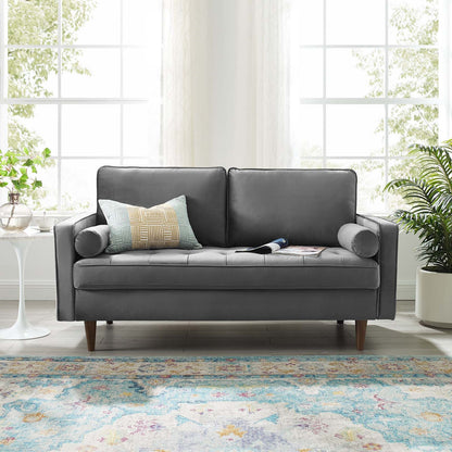 Logan Performance Velvet Loveseat