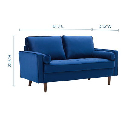 Logan Performance Velvet Loveseat