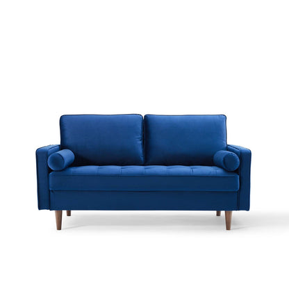 Logan Performance Velvet Loveseat