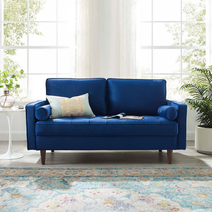 Logan Performance Velvet Loveseat