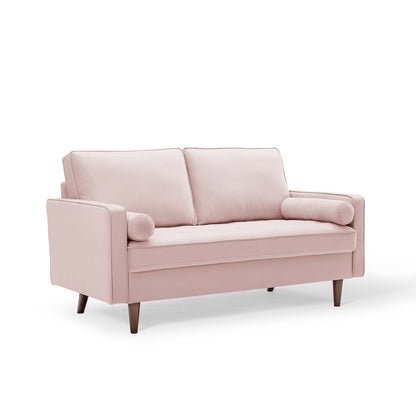 Logan Performance Velvet Loveseat