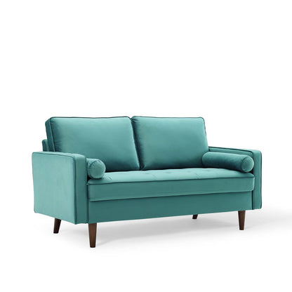 Logan Performance Velvet Loveseat