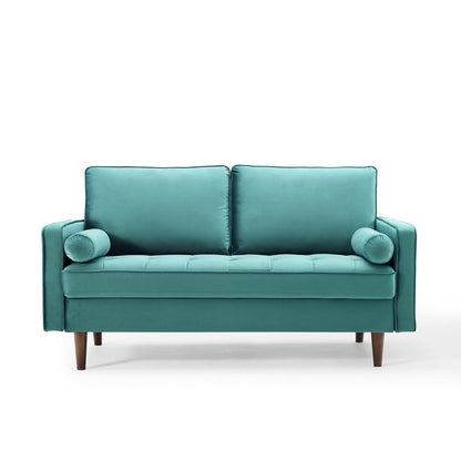 Logan Performance Velvet Loveseat