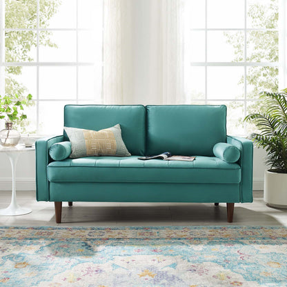 Logan Performance Velvet Loveseat