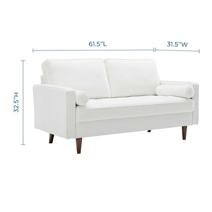 Logan Performance Velvet Loveseat