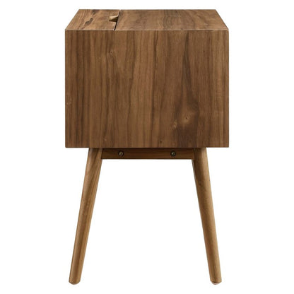 Mediah Wood Nightstand With USB Ports