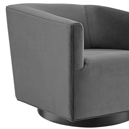 Arlo Swivel Chair in Performance Velvet (Set of 2)
