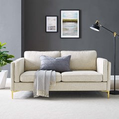 Robyn Retro Modern Fabric Sofa