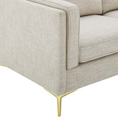 Robyn Retro Modern Fabric Sofa