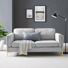 Robyn Retro Modern Fabric Sofa