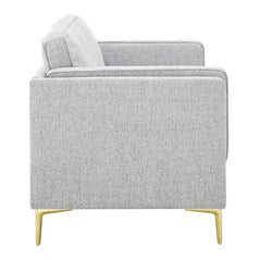 Robyn Retro Modern Fabric Sofa