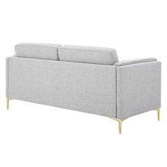 Robyn Retro Modern Fabric Sofa