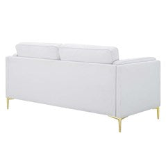 Robyn Retro Modern Fabric Sofa