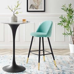 Ava Performance Velvet Bar Stools Set of 2