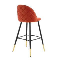 Ava Performance Velvet Bar Stools Set of 2