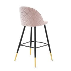 Ava Performance Velvet Bar Stools Set of 2
