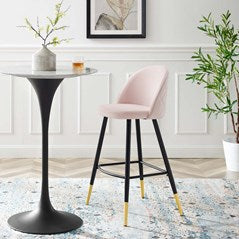 Ava Performance Velvet Bar Stools Set of 2