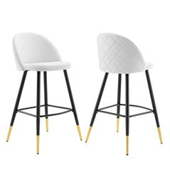 Ava Performance Velvet Bar Stools Set of 2
