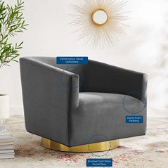 Arlo Accent Lounge Velvet Chair