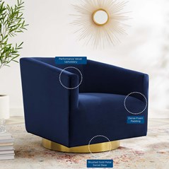 Arlo Accent Lounge Velvet Chair