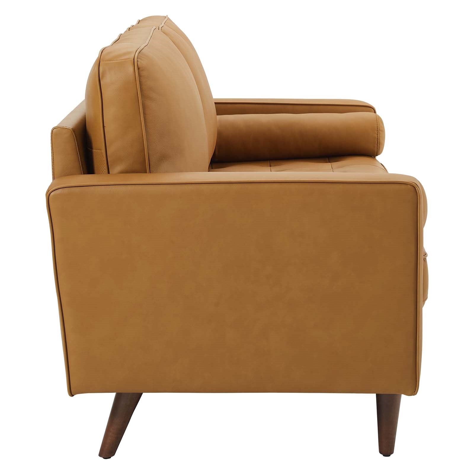 Logan Leather Sofa in Tan