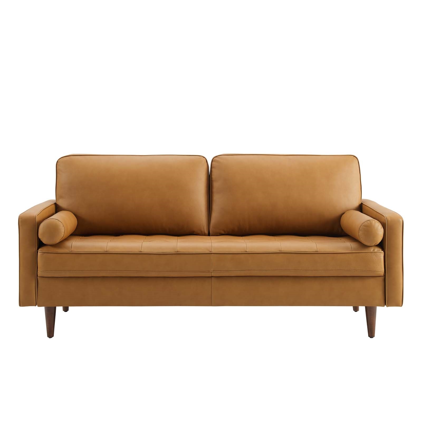 Logan Leather Sofa in Tan