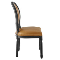 Antoine Vintage French Vegan Leather Dining Side Chair