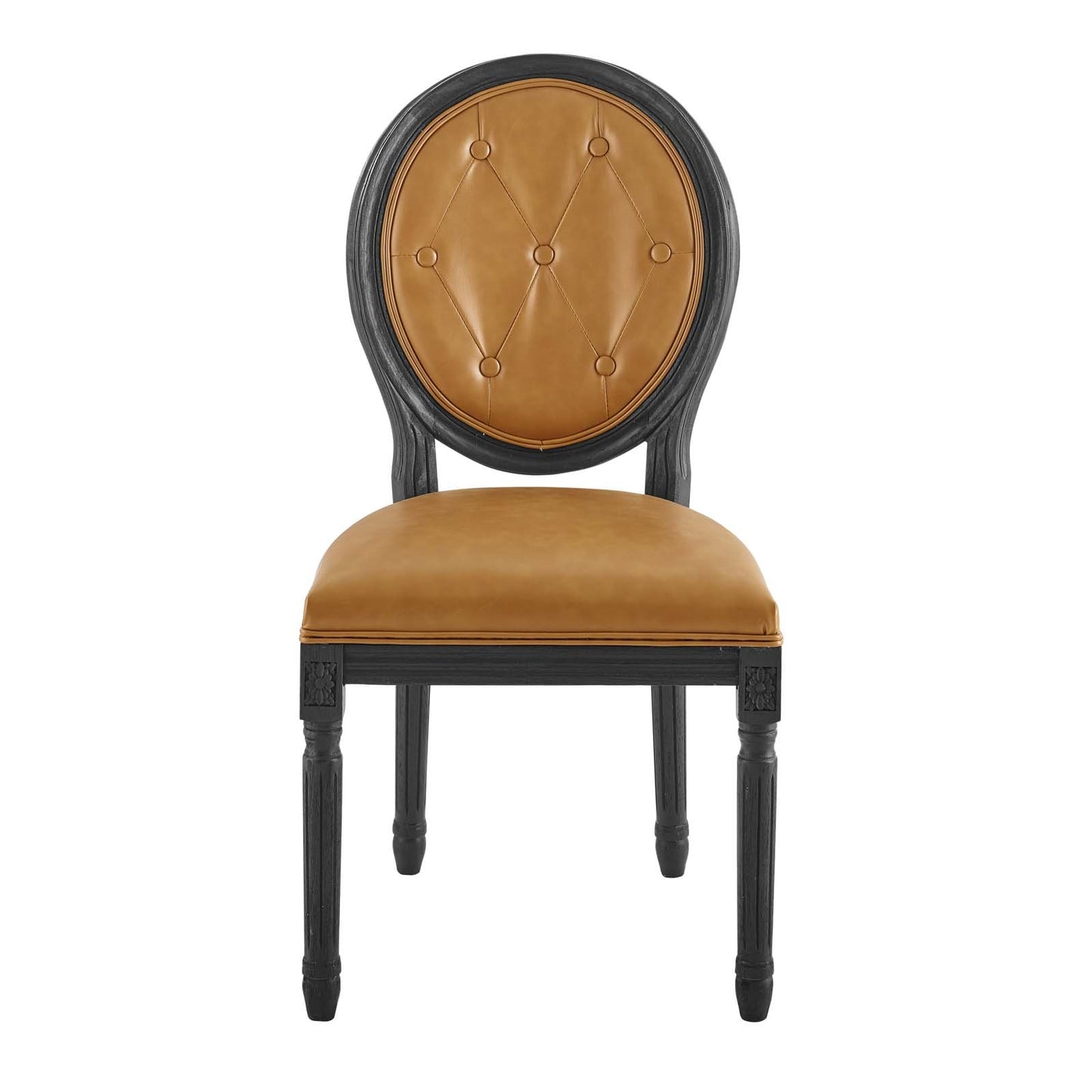 Antoine Vintage French Vegan Leather Dining Side Chair