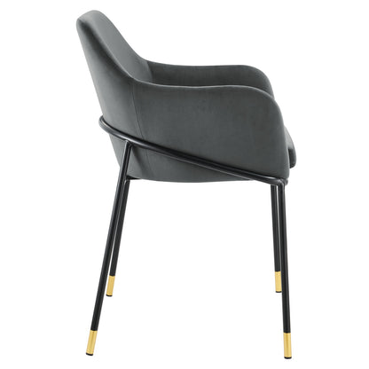 Jovie Performance Velvet Dining Armchair