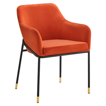 Jovie Performance Velvet Dining Armchair