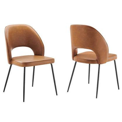Audrey Vegan Leather Dining Chair Set of 2