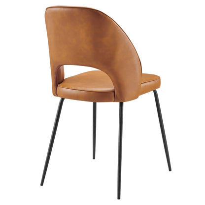 Audrey Vegan Leather Dining Chair Set of 2