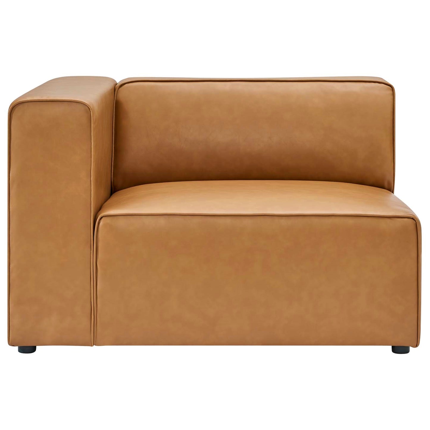 Lane Vegan 3 Seater Leather Sofa and Ottoman Set