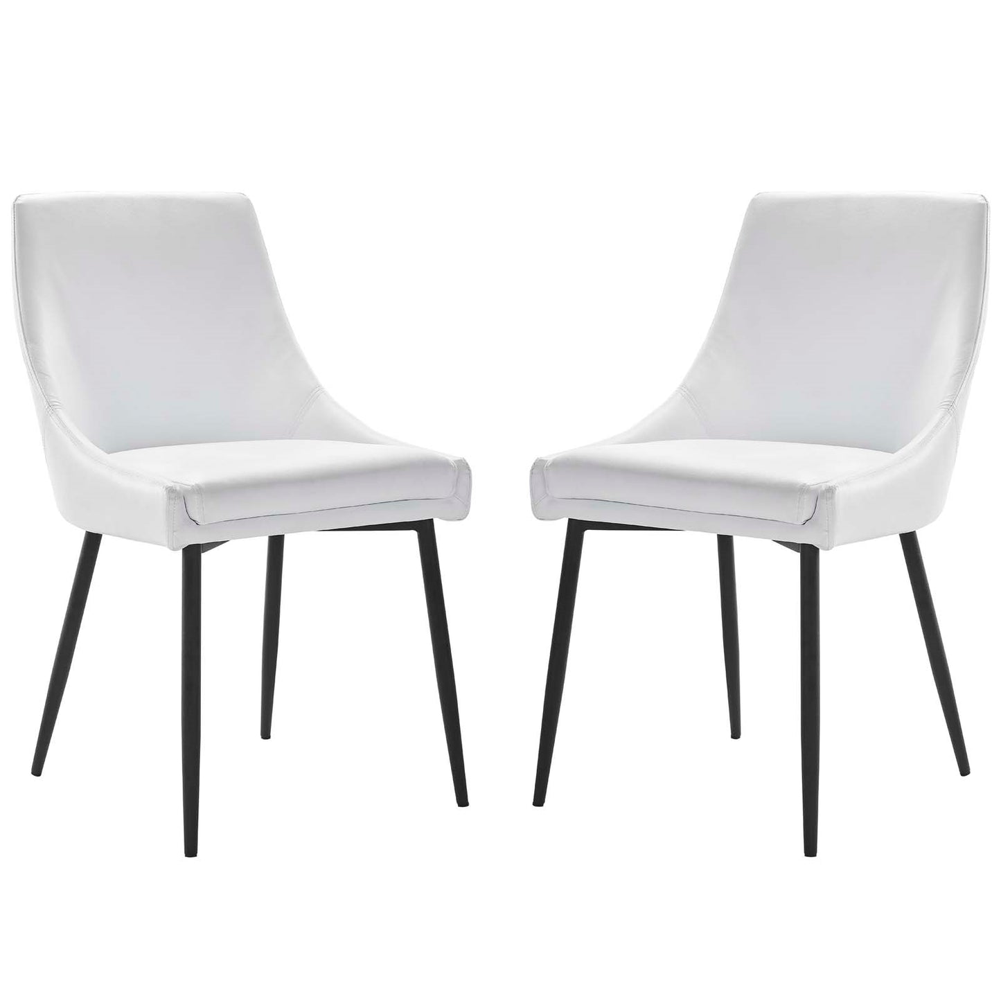 Lucy Vegan Leather Dining Chairs (Set of 2)