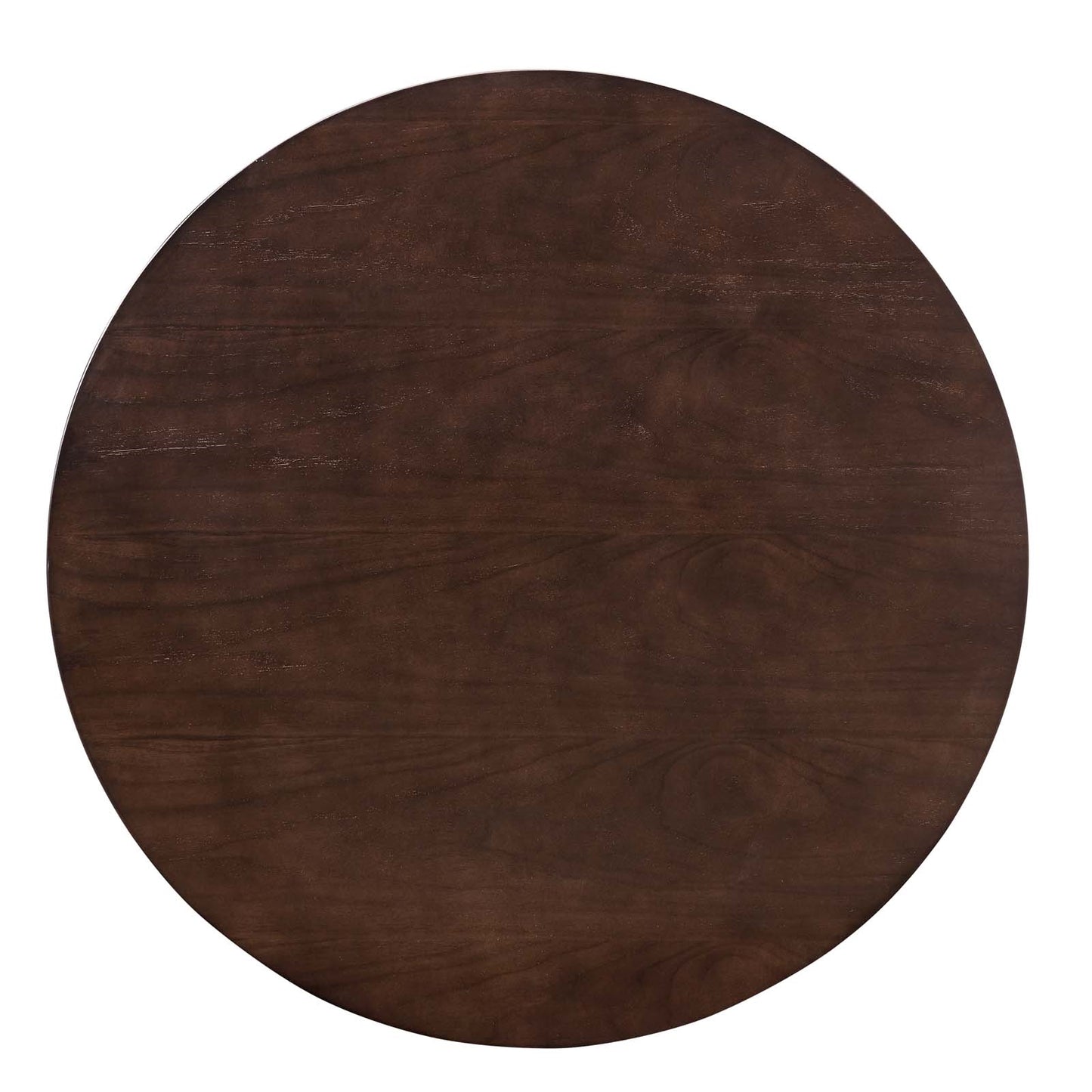 Tulip Style 36" Wood Dining Table in Black Cherry Walnut