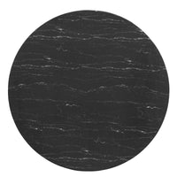 Tulip 60" Black Artificial Marble Dining Table