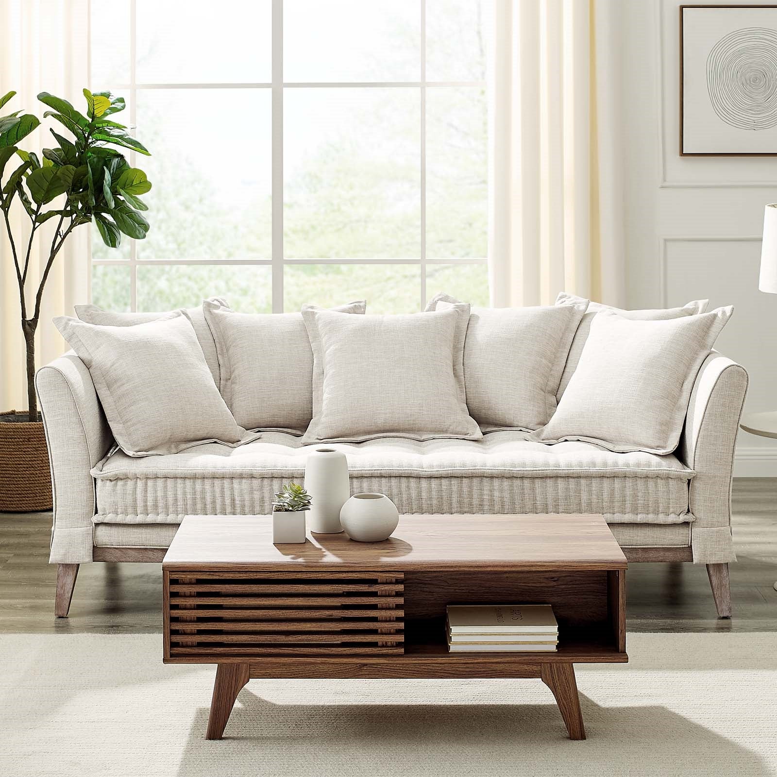 Bennett Fabric Sofa in Beige