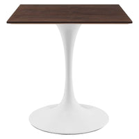 Tulip Style 28" Cherry Walnut Square Dining Table